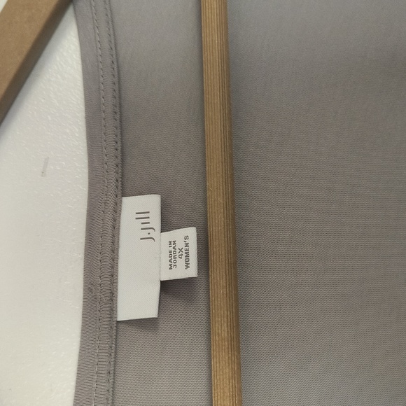 J.Jill Gray Crochet Lace Overlay 3/4 Sleeve Blouse Sz 4XL Women - Picture 3 of 10